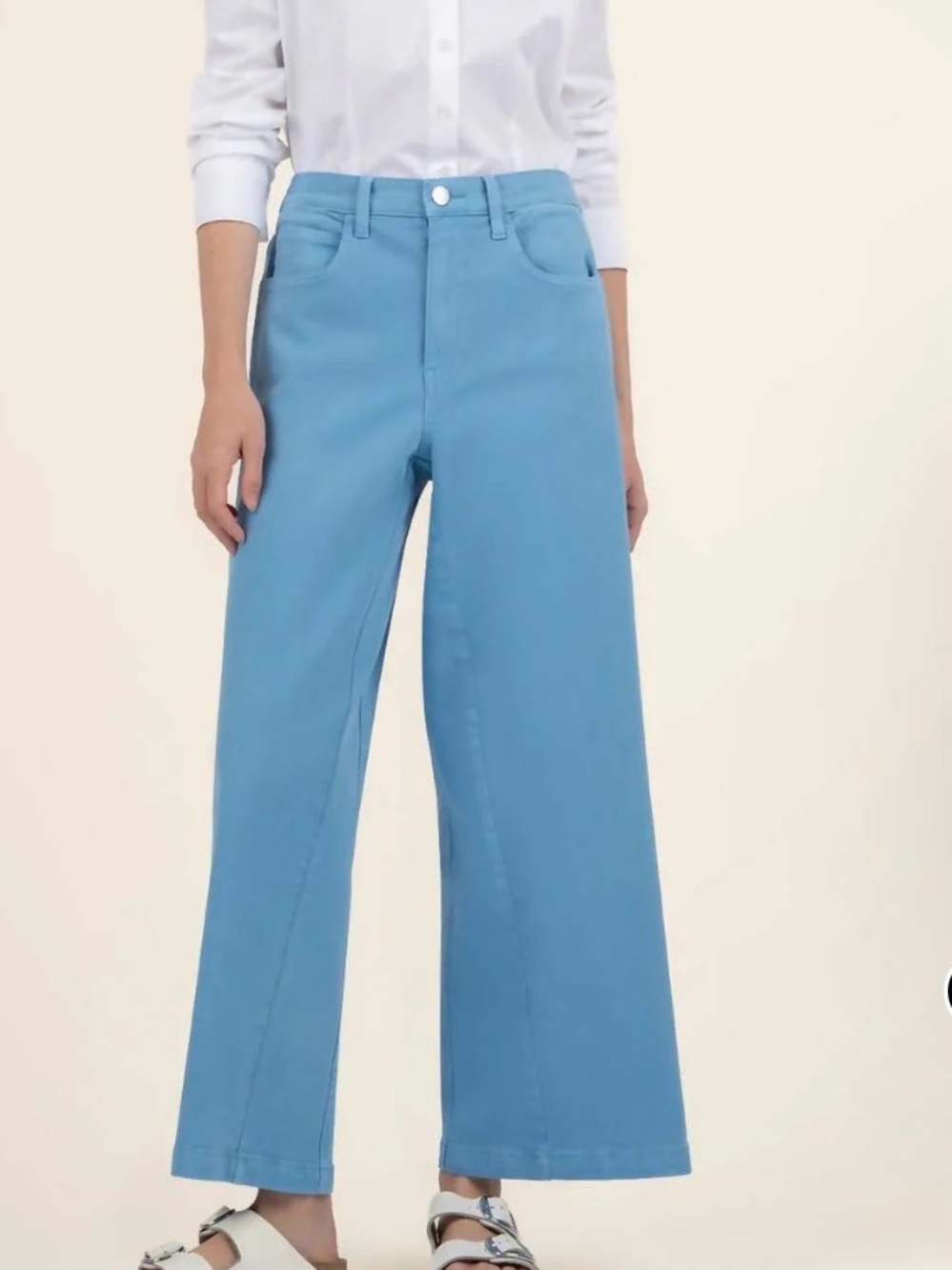 Kut from the Kloth Wide-Leg Jeans in Sky Blue